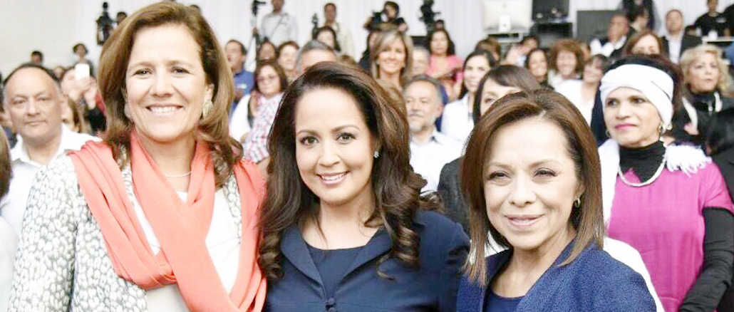 Estuvo acompañada de Josefina Vázquez Mota y Margarita Zavala